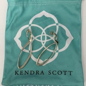 Kendra Scott Gold Twist Drop Earrings